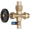 Level gauge lower valve fig. 571ON brass/NBR with drain PN10 1/2"BSPP